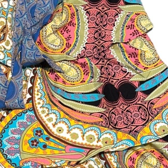 Ces Femme Border Print Tiered Midi Skirt - Picture 11 of 16